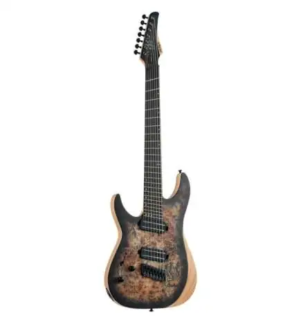 Schecter Reaper-7 Multiscale LH Satin Charcoal Burst