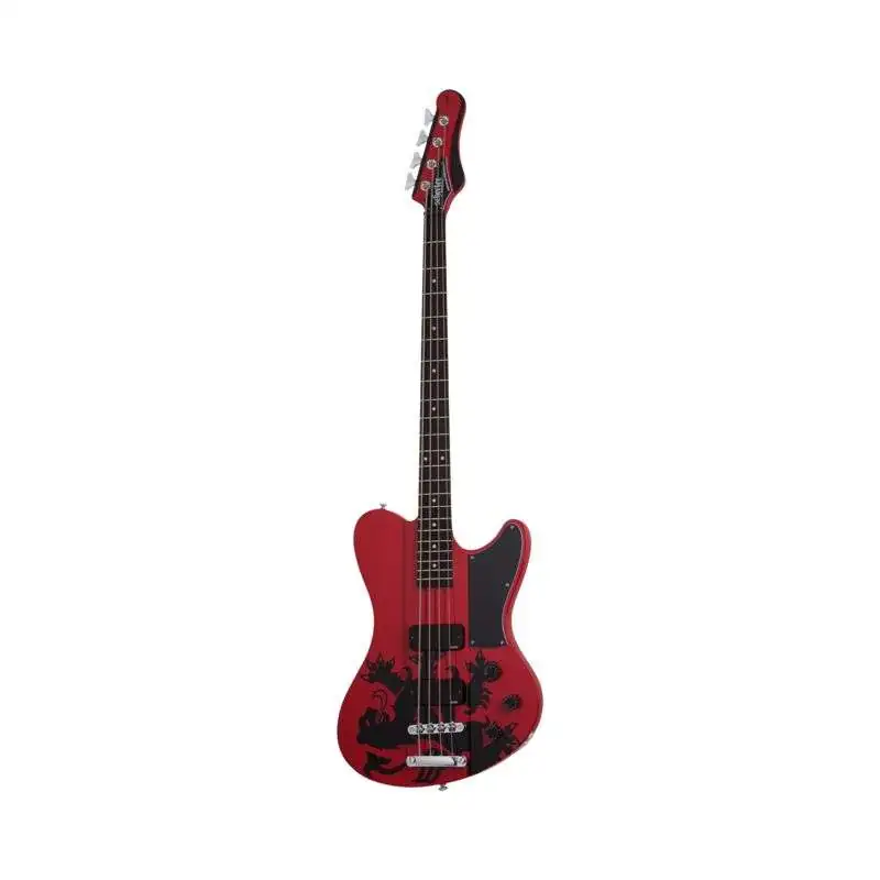 Schecter Simon Gallup Ultra Spitfire Bass Red/Black