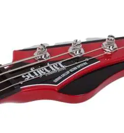 Schecter Simon Gallup Ultra Spitfire Bass Red Black