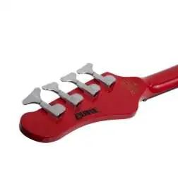 Schecter Simon Gallup Ultra Spitfire Bass Red Black