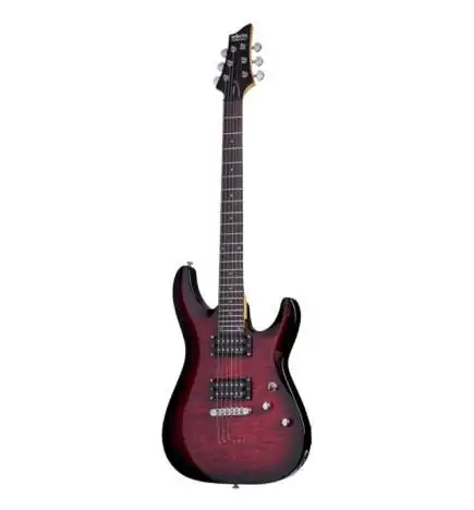 Schecter C-6 Plus See-Thru Cherry Burst