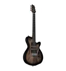 Godin xtSA Trans zwart Flame