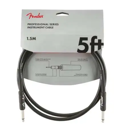 Fender Professional Instrument Cable BLK 1,5 m