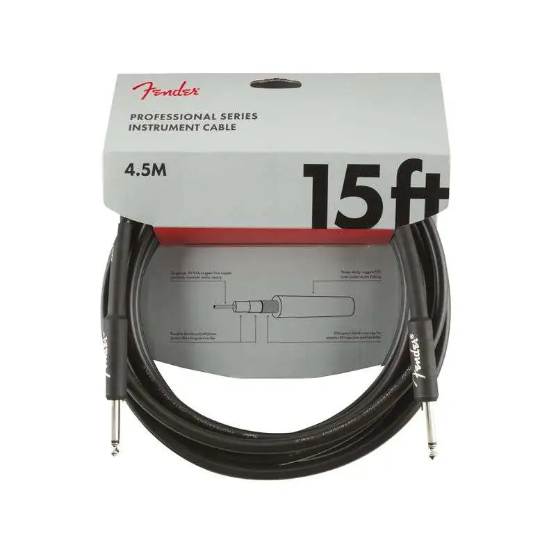 Fender Professional Instrument Cable BLK 4,5 m