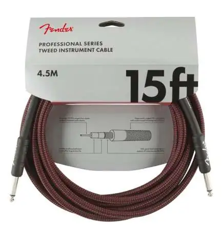 Fender Professional Tweed Cable RED 4,5 m