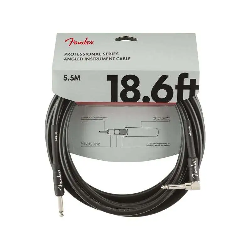 Fender Professional Instrument Cable BLK 5,5 m
