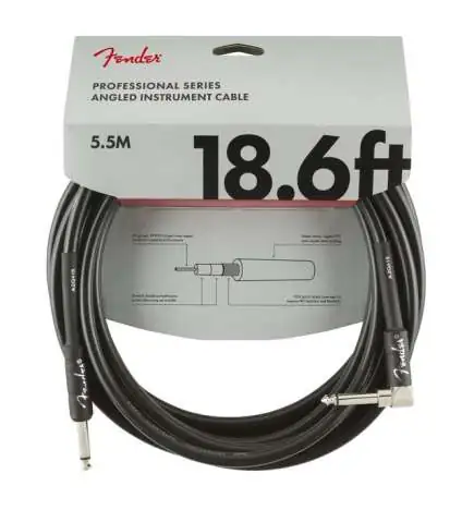 Fender Professional Instrument Cable BLK 5,5 m
