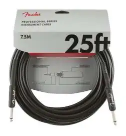 Fender Professional Instrument Cable BLK 7,5 m