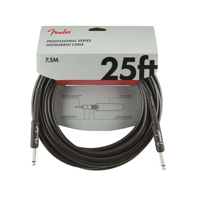 Fender Professional Instrument Cable BLK 7,5 m