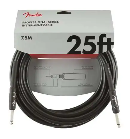 Fender Professional Instrument Cable BLK 7,5 m