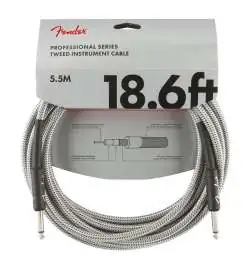 Fender Professional Tweed Cable WHITE 5,5 m