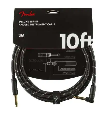 Fender Deluxe Tweed Instrument Cable BLK 3 m