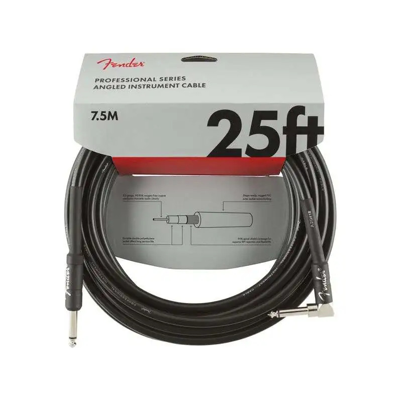 Fender Professional Instrument Cable BLK 7,5 m