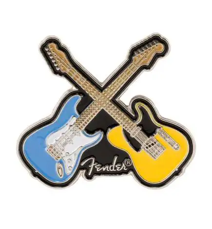 Fender Crossed Guitars Enamel Pin