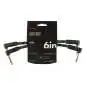 Fender Deluxe Tweed Patch Cable BLK 15 cm