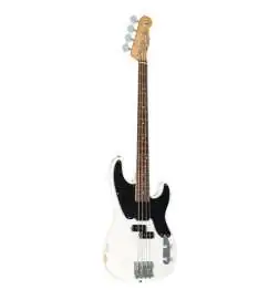 Fender AS Mike Dirnt Road Worn P-bas RW wit Blonde