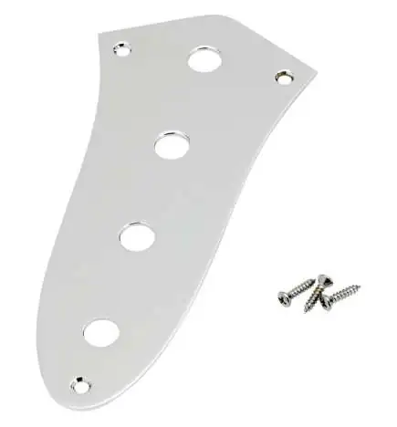 Fender Control Plate Jazz bas 4-Hole Chrome