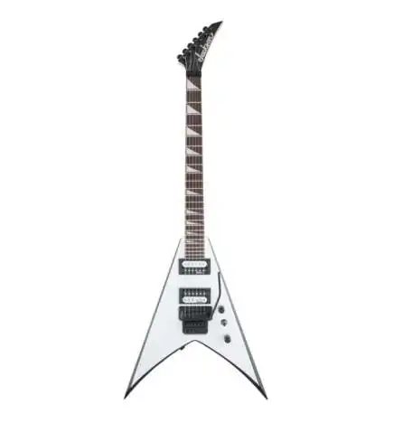 Jackson JS32 King V White w Black Bevels
