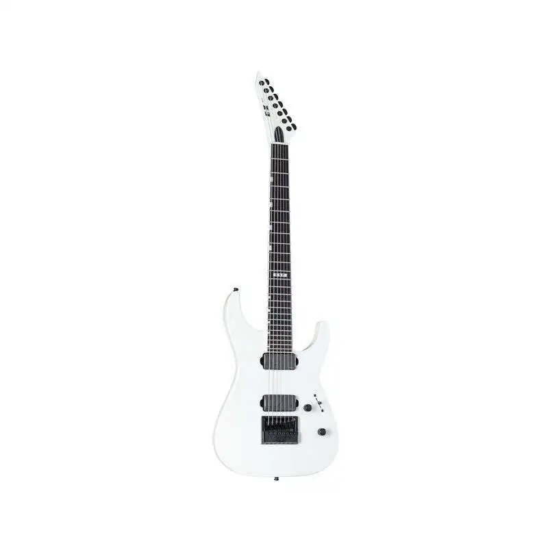 ESP E-II M-II 7B Baritone Evertune Pearl White