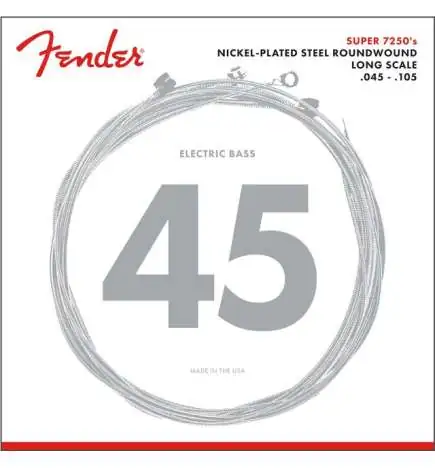 Fender Strings Super 7250 M 45-105 Nickel Pl., Roundw. Longscale
