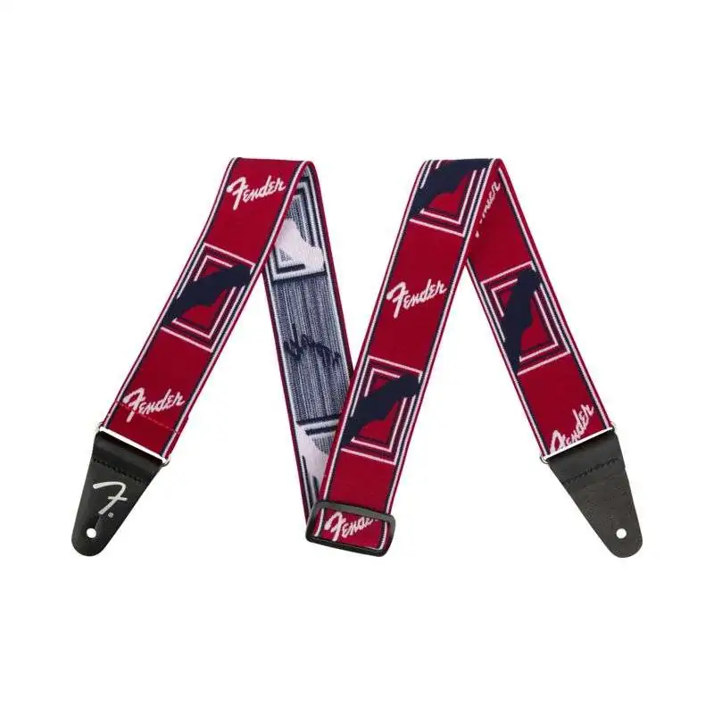 Fender WeighLess Monogram Strap Red/White/Blue