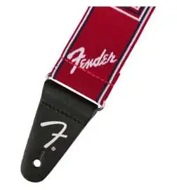 Fender WeighLess Monogram Strap Red White Blue
