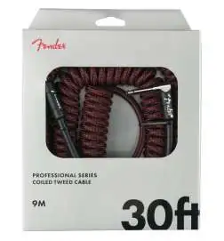 Fender Professional Coil Cable Red Tweed 9 m