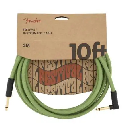 Fender Festival Instrument Cable S A 3m (Green)