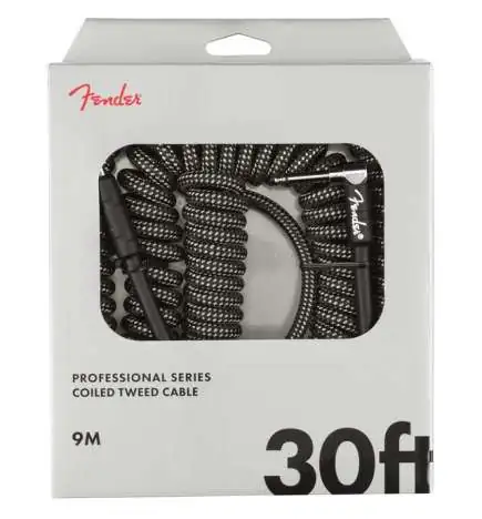 Fender Professional Coil Cable Gray Tweed 9 m