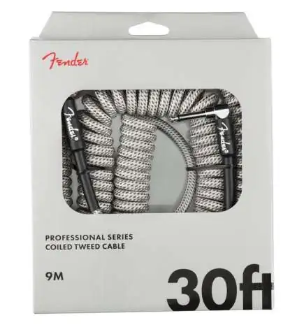 Fender Professional Coil Cable White Tweed 9 m
