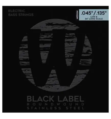 Warwick 40301 Black Electric 5-String Medium 045-135