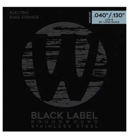 Warwick 40300 Black Electric 5-String Med-Light 040-130