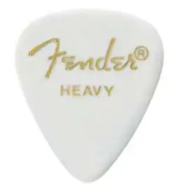 Fender médiator, blanc - dur, Set de12, 351
