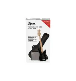 Squier Affinity Series Precision Bass PJ Pack MN Black