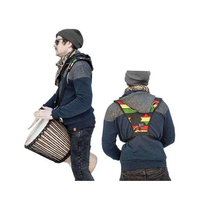 Terré Djembegurt Rucksack , Rasta Farben Terré Djembegurt Rucksack , Rasta Farben