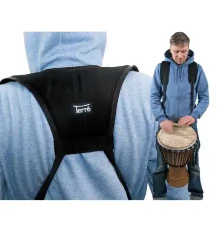 Terré Djembegurt Rucksack , Schwarz