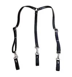 Götz Shoulder Strap, leather, black