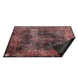 Drum N Base Vintage Drum Teppich Oriental Persian Black Red