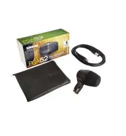 Shure PGA52-XLR Microphone grosse caisse avec câble