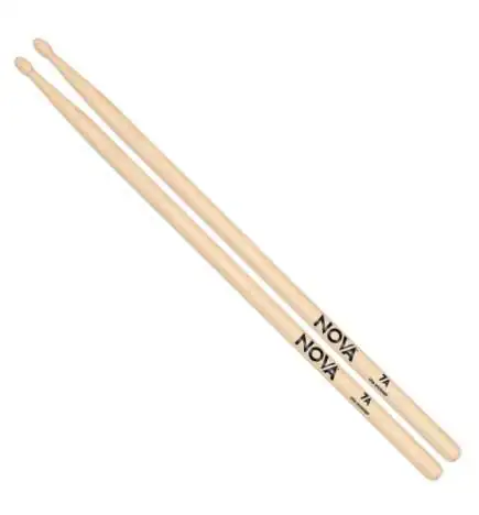 Vic-Firth Nova Drum Sticks 7A, Wood Tip