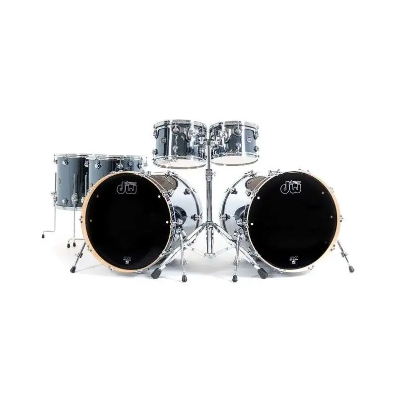 DW Performance Double Bass Shell-Set Chrome Shadow