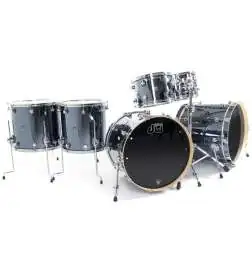 DW Performance Double Bass Shell-Set Chrome Shadow
