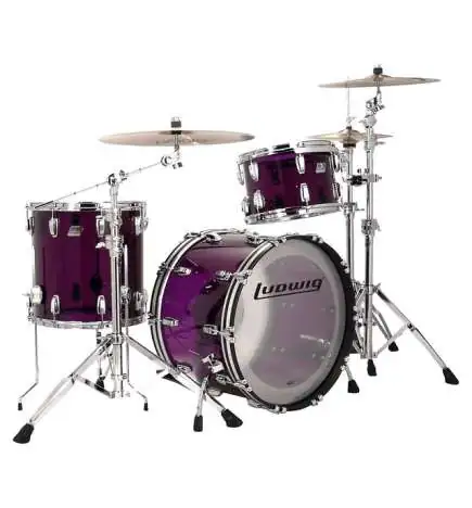 Ludwig Vistalite FAB Shell Set Purple