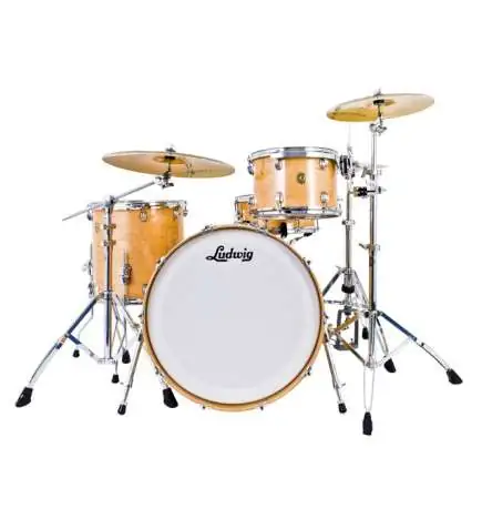 Ludwig Continental 22 4 PC Shell Set Natural Maple
