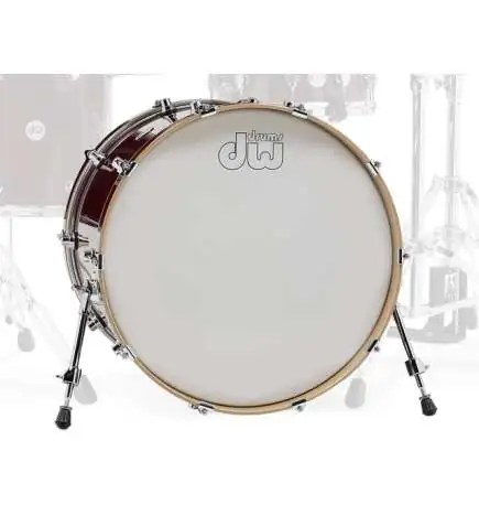 DW Grosse caisse Design 22 x18 , Cherry Stain