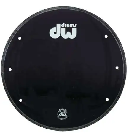 DW BassDrum Frontfell 22 , black, Logo
