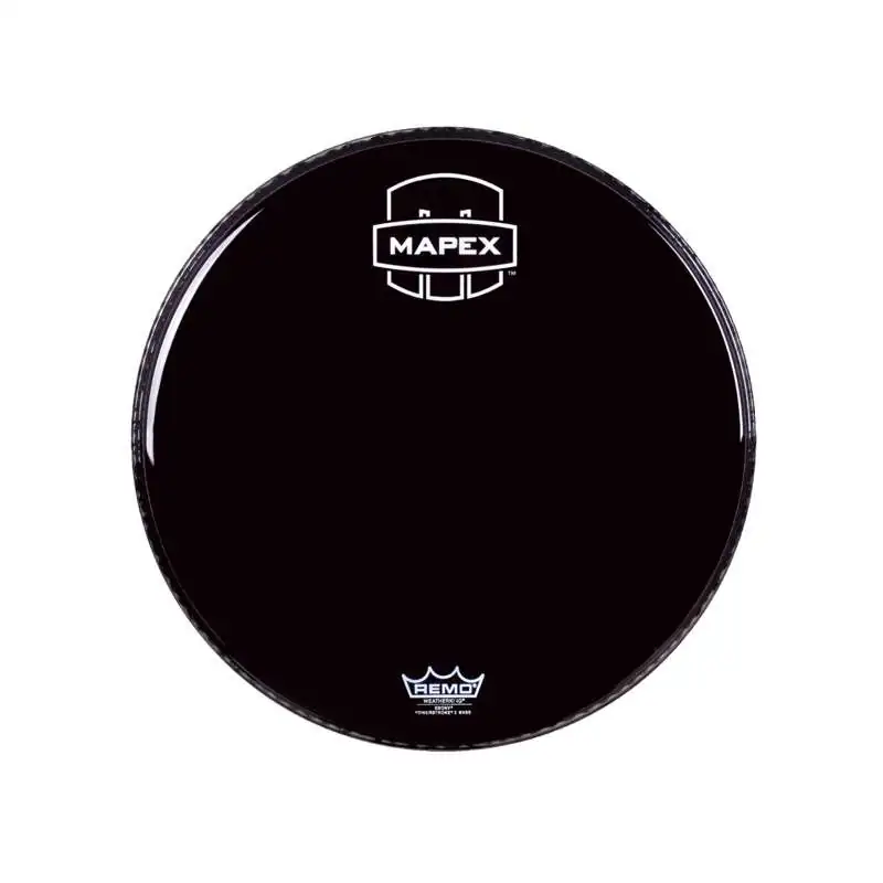 Mapex Bass Drum Front Head 20", black, silver Logo
