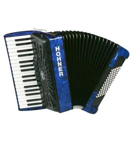 Hohner Bravo III 72 blue silent key fisarmonica acustica