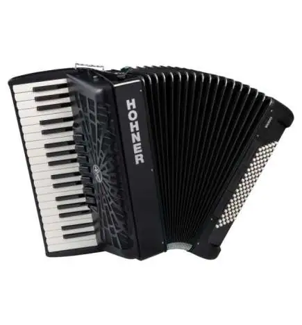 Hohner Bravo III 96 black Silent key fisarmonica acustica