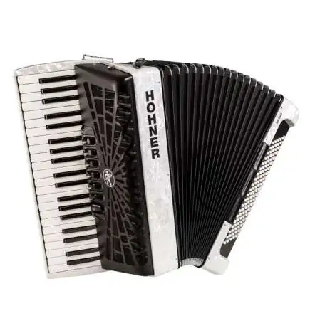 Hohner Bravo III 120 white silent key fisarmonica acustica